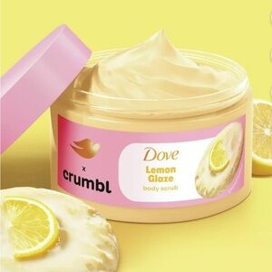 Dove x Crumbl body scrub Lemon Glaze new